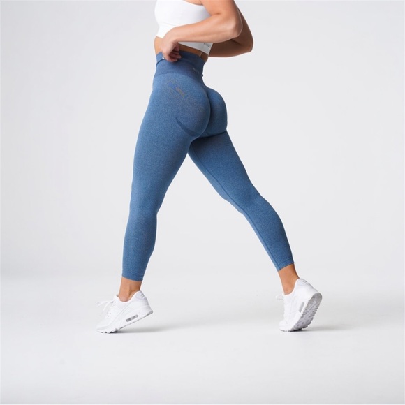 NVGTN Slate Blue Curve Seamless Leggings - Picture 2 of 11
